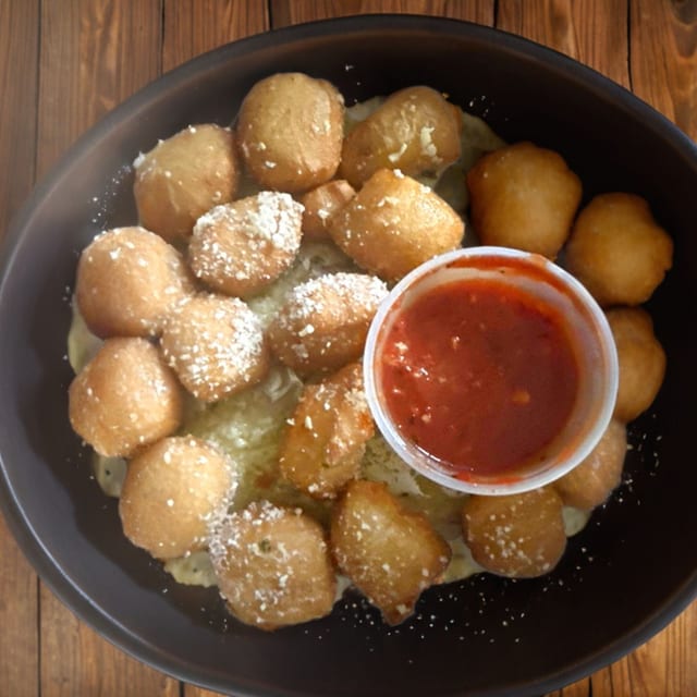 Garlicky Zeppole.