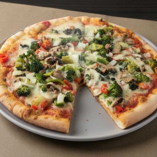 Lot-Sa Veggie Pizza (Square or Round).