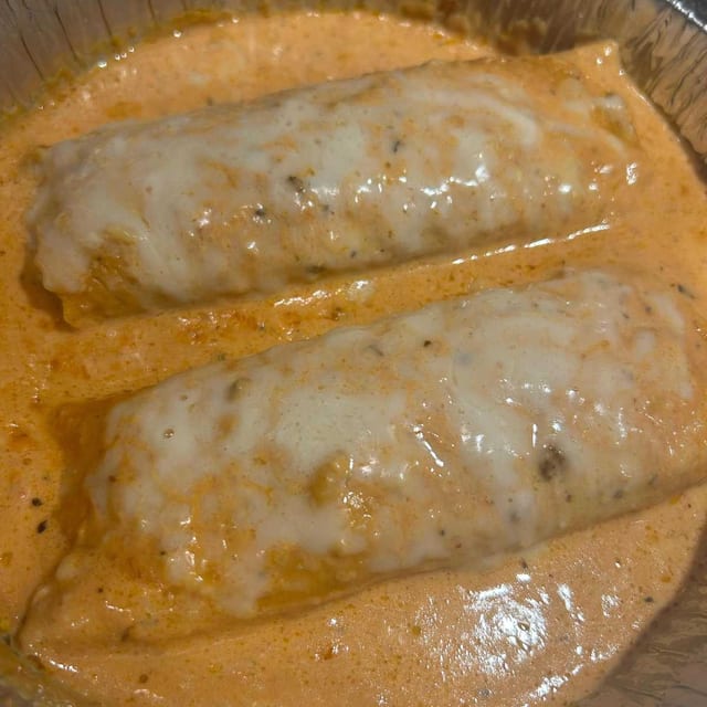 Seafood Manicotti.